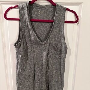 Madewell Gray Sleeveless Tank Top